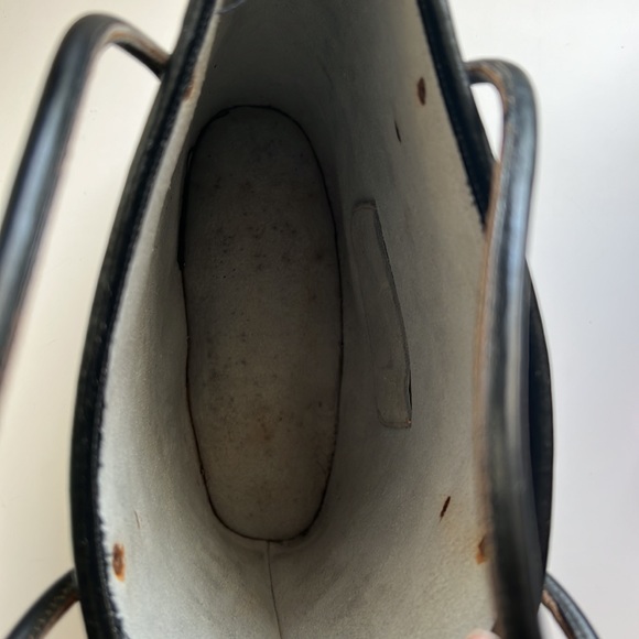 Vintage metallic gold and black leather purse - Picture 4 of 7